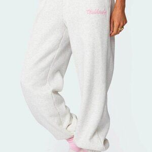 Edikted Sasha Bow Detail Sweatpants- Size Small